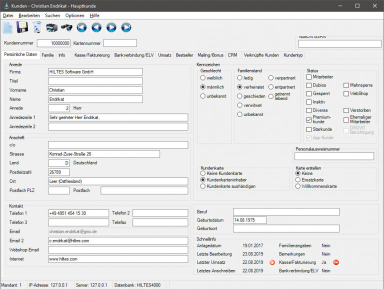 HILTES 4000 CRM